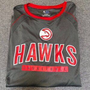 Men's NBA Atlanta Hawks Fanatics Black Long Sleeve T-Shirt, X Large